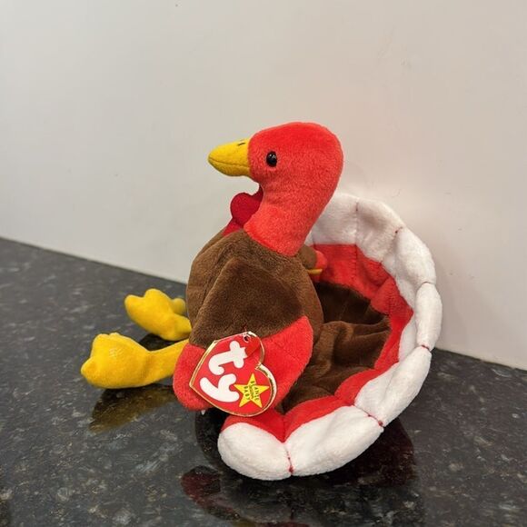 Ty Vintage Gobbles the Turkey - Retired Beanie Baby. With Tags. Size 9” - Picture 3 of 10